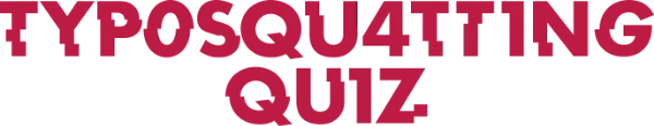 Typosquatting Quiz